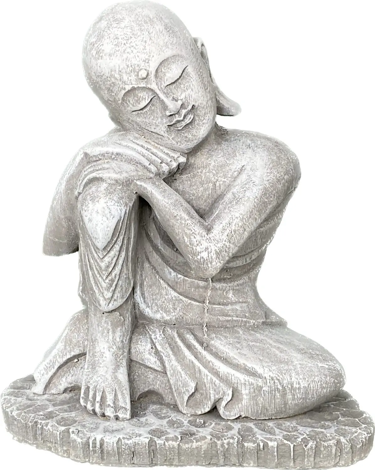 Artikelbild 3 des Artikels “Amar - Buddha entspannt - rechtes Knie hoch, 25 cm H | Steinguss “
